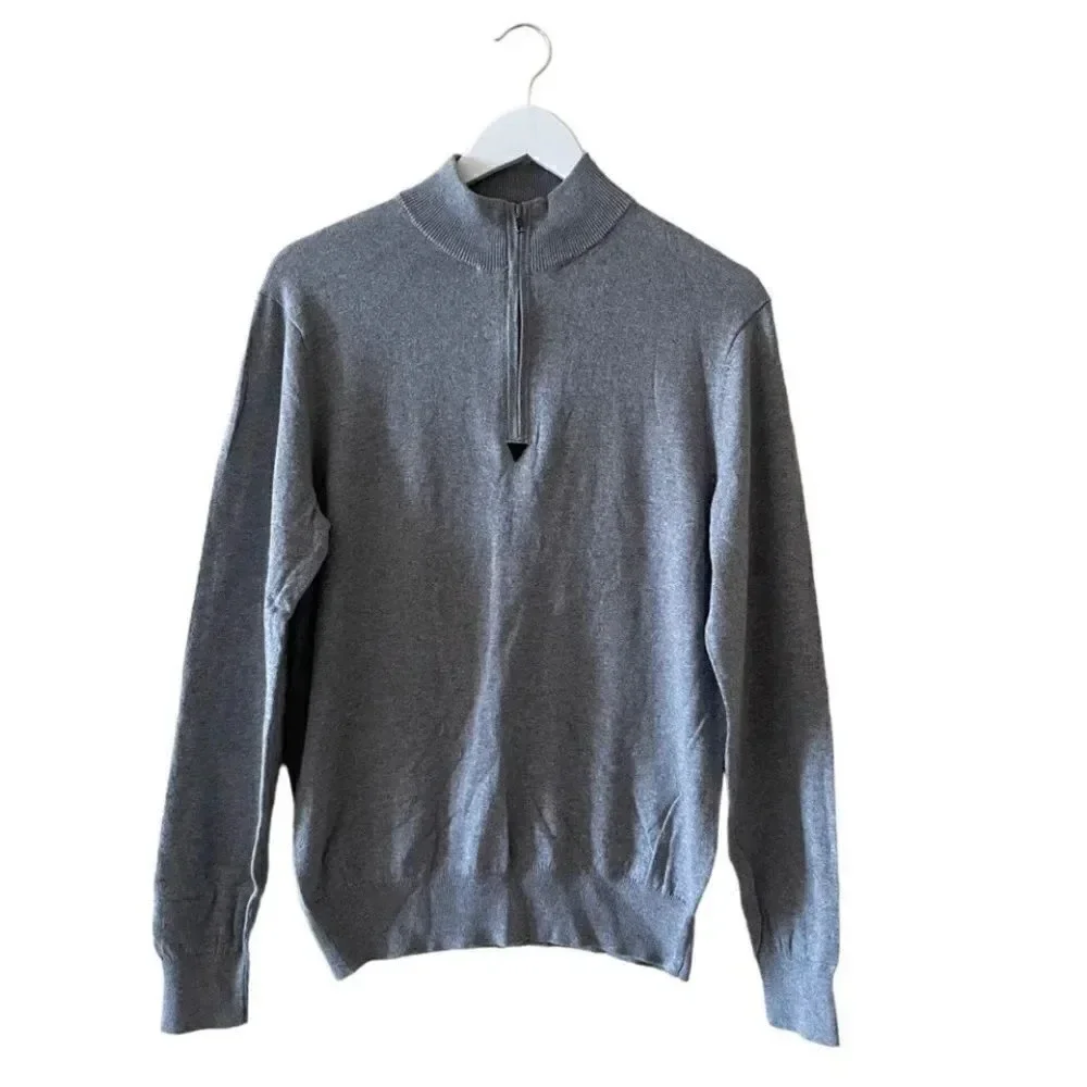 The Savile Row Company London Cotton Cashmere Blend Crew Neck Long Sleeves Sz M